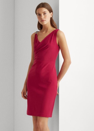 Women's Ralph Lauren Surplice Cocktail Dresses | 708543TXO